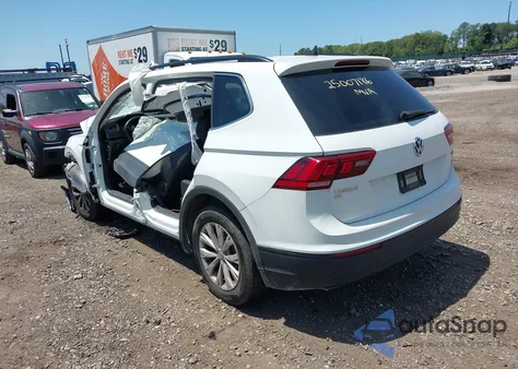 2019 Volkswagen Tiguan 2.0T Se/2.0T Sel/2.0T Sel R-Line/2.0T Sel R-Line Black из США, поврежденный, VIN 3VV2B7AX6KM147514